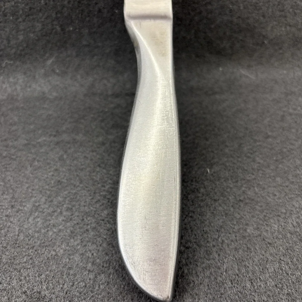 Semi Soft Cheese Knife Brushed Stainless Steel Hollow Handle Air Holes In Tang